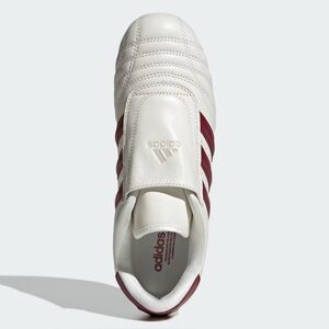 Adidas Taekwondo Leather Sneakers Burgundy Cream – Size U.S. 9